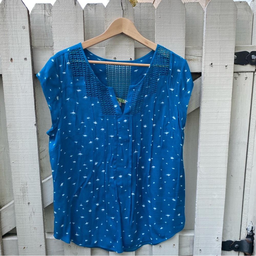 Daniel Rainn Teal Estefany Blouse